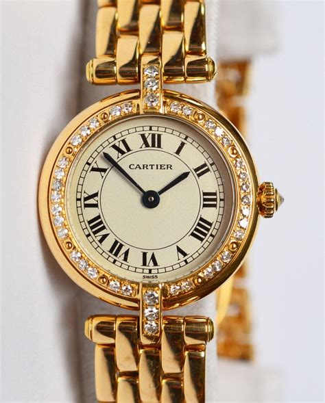 cartier uhr damen gold mit diamanten|cartier kreationen.